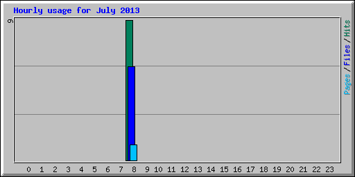 Hourly usage for July 2013